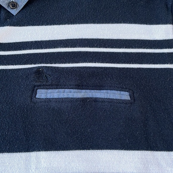 Vintage Penguin Striped Polo - Picture 4 of 5